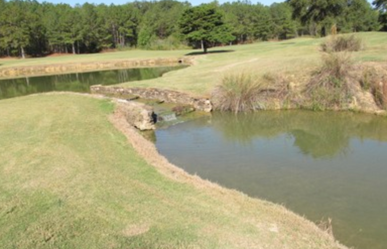 Bent Brook Golf Course pond and creek area