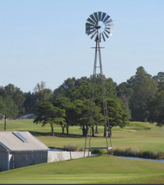 Windmill on the grounds of Bent Brook Golf Course