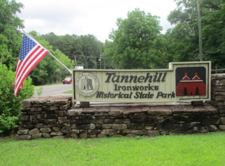 Tannehill Ironworks Historical State Park entrance