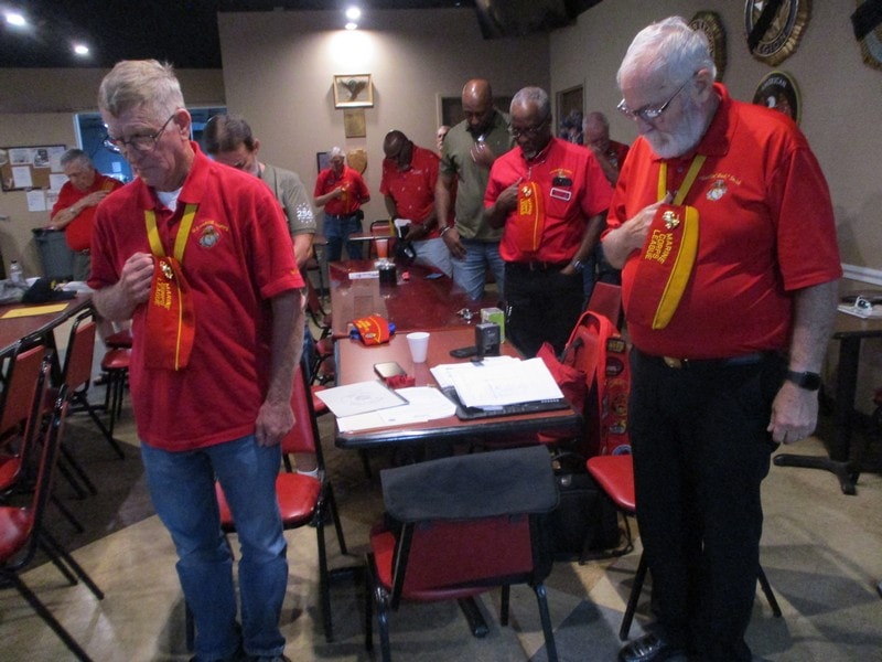 Members meeting in indoor hall