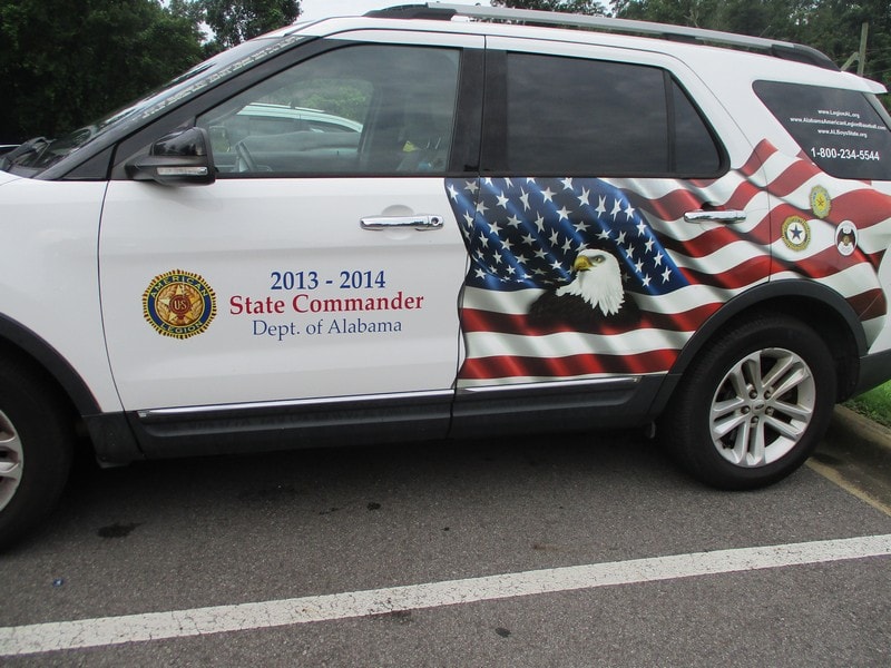 State Commander vehicle Alabama patriotic wrap