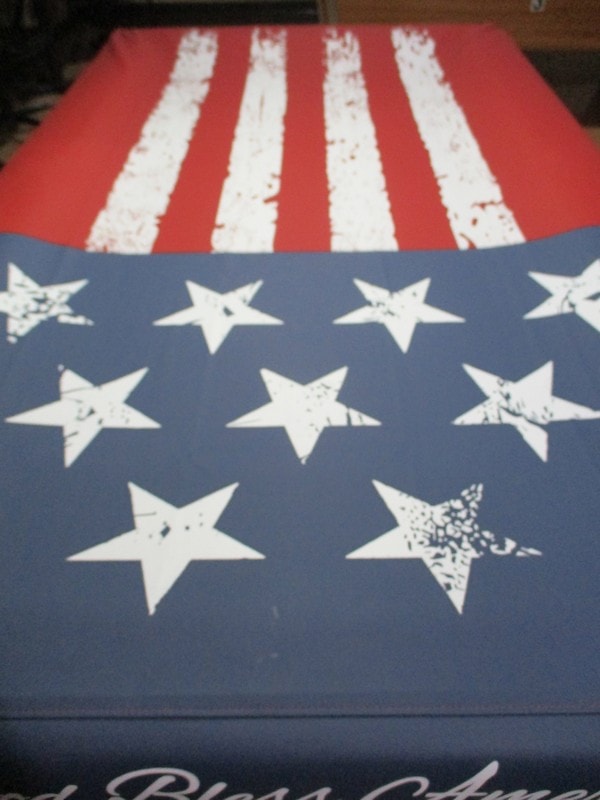 American flag with stars and stripes