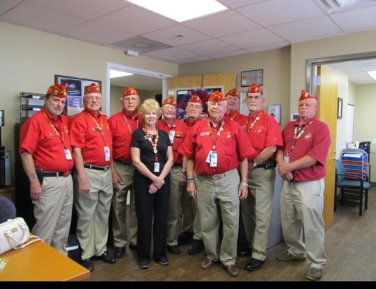 Birmingham Marines volunteer group at the VA hospital